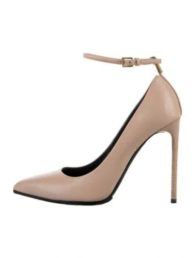 Pre-owned Tom Ford Leather Pumps In Neutrals