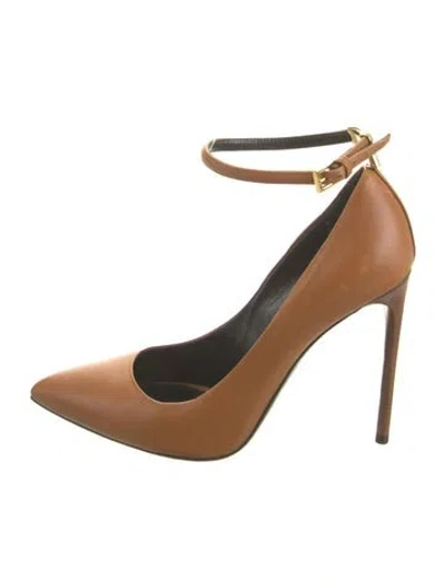 Pre-owned Tom Ford Leather Pumps In Neutrals