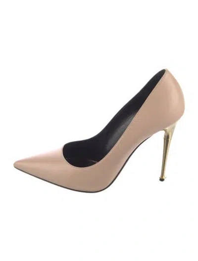Pre-owned Tom Ford Leather Pumps In Pink