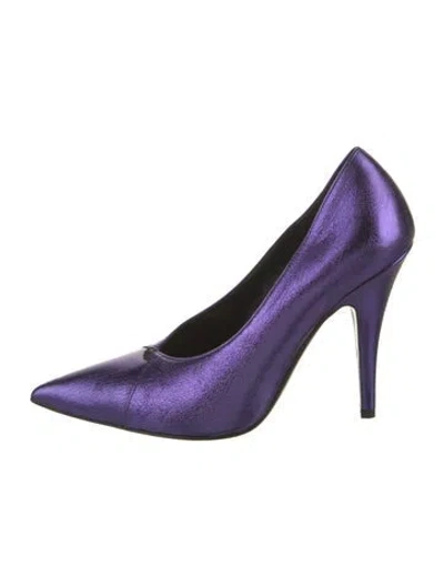 Pre-owned Tom Ford Leather Pumps In Purple