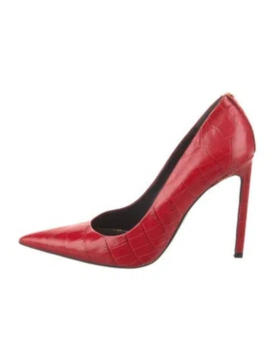 Pre-owned Tom Ford Leather Pumps In Red