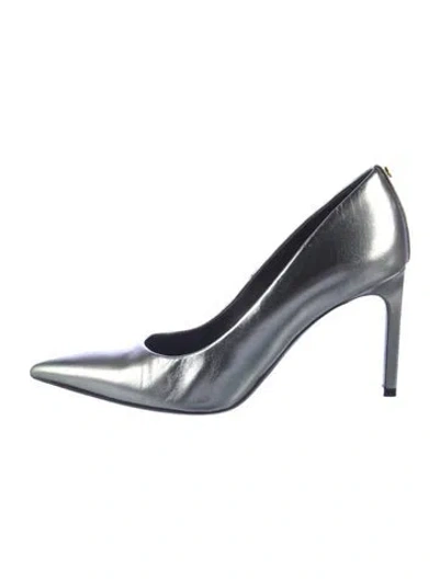 Pre-owned Tom Ford Leather Pumps In Silver