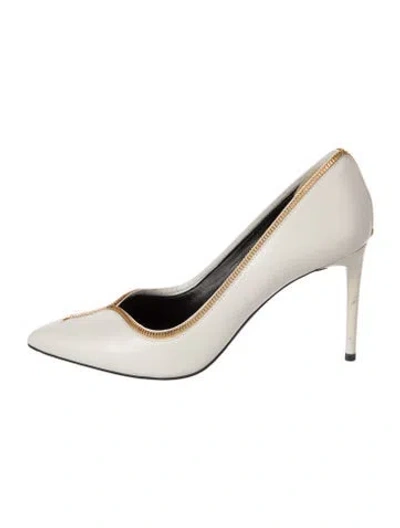 Pre-owned Tom Ford Leather Pumps In White