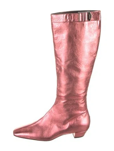 Pre-owned Tom Ford Leather Rain Boots