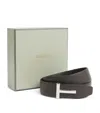 Tom Ford Leather Reversible T Icon Belt