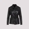 Tom Ford Women's Leather Safari Jacket In Black