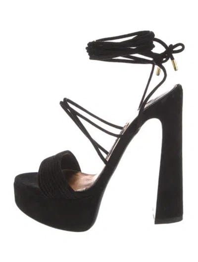 Pre-owned Tom Ford Leather Sandals In Black