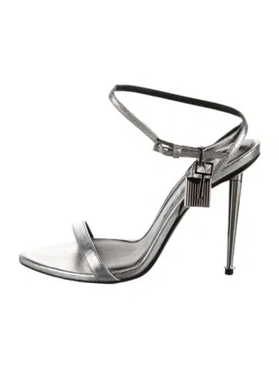 Pre-owned Tom Ford Leather Sandals In Black