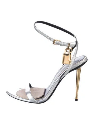 Pre-owned Tom Ford Leather Sandals In Black