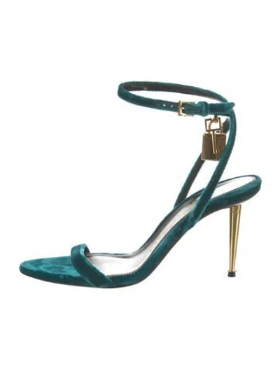 Pre-owned Tom Ford Leather Sandals In Blue