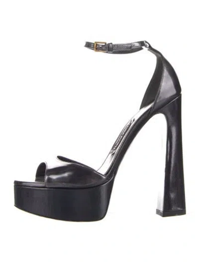 Pre-owned Tom Ford Leather Sandals In Blue