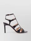 Tom Ford High Stiletto Sandals With Cut-out Straps In Black