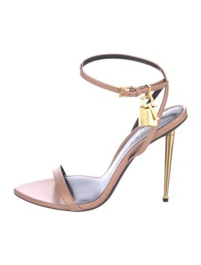 Pre-owned Tom Ford Leather Sandals In Pink
