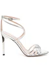 Tom Ford Leather Sandals In Silver