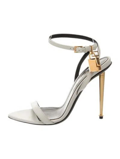 Pre-owned Tom Ford Leather Sandals In White