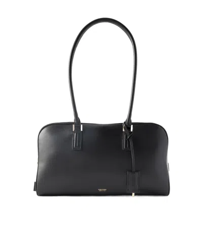 Tom Ford Leather Shoulder Bag In Black