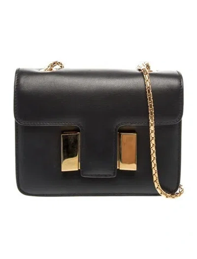 Pre-owned Tom Ford Leather Shoulder Bag In Black