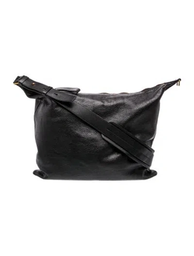 Pre-owned Tom Ford Leather Shoulder Bag In Black