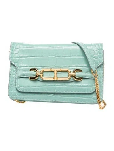 Pre-owned Tom Ford Leather Shoulder Bag In Green