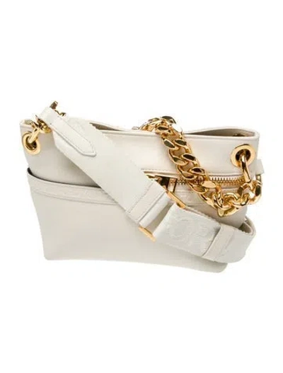 Pre-owned Tom Ford Leather Shoulder Bag In Neutral