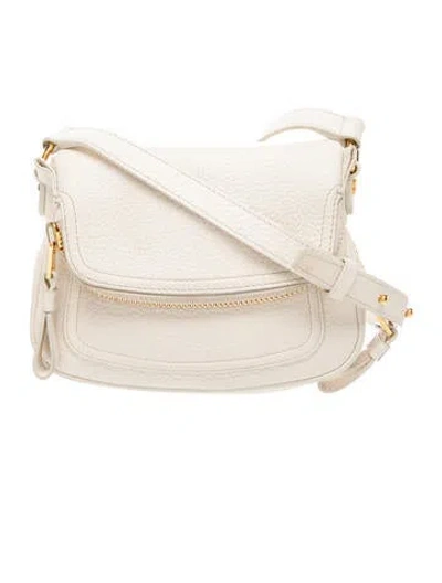 Pre-owned Tom Ford Leather Shoulder Bag In Neutrals