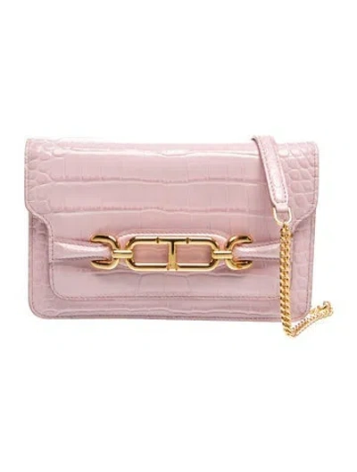 Pre-owned Tom Ford Leather Shoulder Bag In Pink