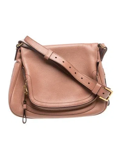 Pre-owned Tom Ford Leather Shoulder Bag In Pink