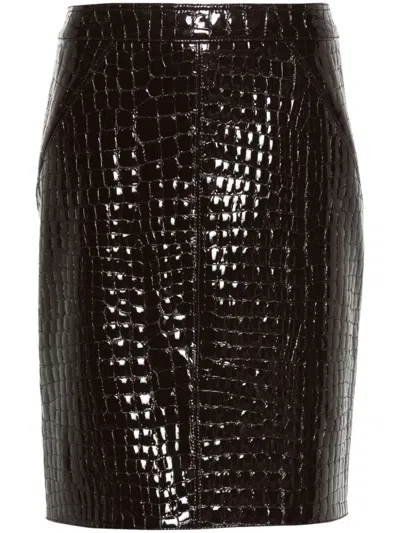 TOM FORD TOM FORD LEATHER SKIRT