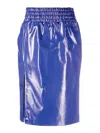 Tom Ford Woman Midi Skirt Blue Size 4 Calfskin In Blue