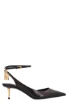 Tom Ford Pointy Toe Stiletto Pumps With Lock Detail In Black