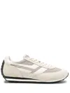 Tom Ford Mesh And Leather-trimmed Suede Sneakers In Neutral