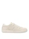 Tom Ford Round Head Lacing Low-cut Casual Sneakers In Blanco