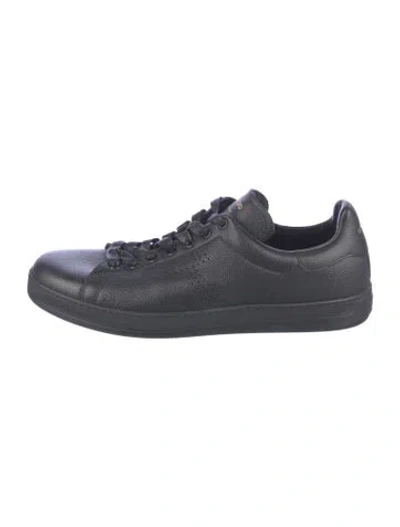 Pre-owned Tom Ford Leather Sneakers In Blue