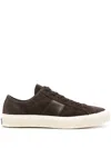 Tom Ford Cambridge Low Top Sneaker In Brown