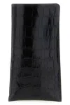 Tom Ford Crocodile Texture Compact Sunglasses Case In Black