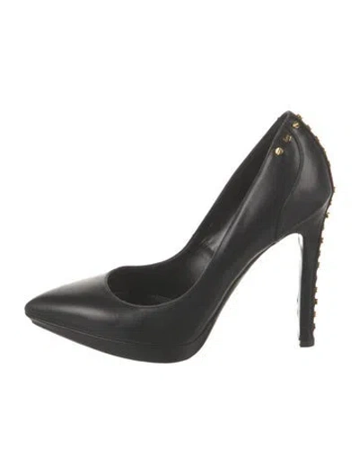 Pre-owned Tom Ford Leather Studded Accents Pumps In Black
