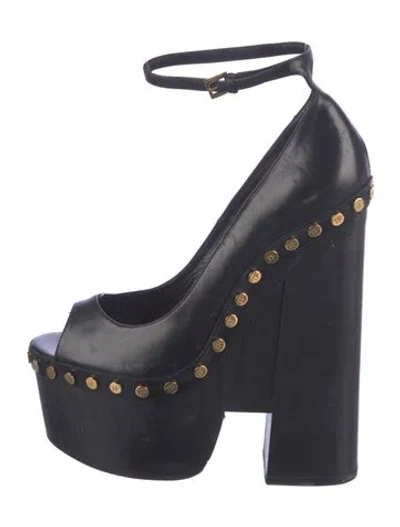 Pre-owned Tom Ford Leather Studded Accents Pumps In Blue