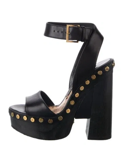 Pre-owned Tom Ford Leather Studded Accents Pumps In Blue