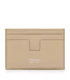 Tom Ford Mens Credit Card Holder Accessories In Beige