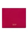 Tom Ford Leather T-line Classic Bifold Wallet In Pink