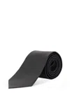 Tom Ford Logo Silk Tie In Black