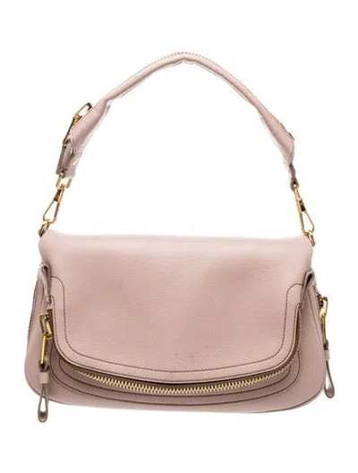 Pre-owned Tom Ford Leather Top Handle Bag In Pink