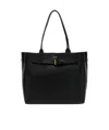 Tom Ford Black Audrey Medium Leather Tote Bag In Black