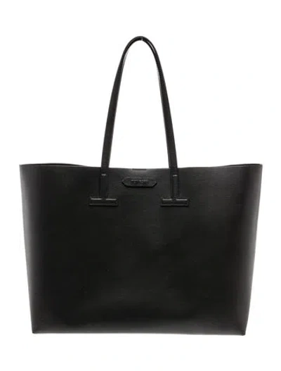Pre-owned Tom Ford Leather Tote In Black