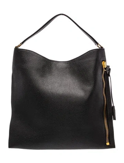 Pre-owned Tom Ford Leather Tote In Black