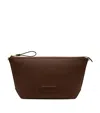 Tom Ford Leather Trapezoid Messenger Bag In Brown