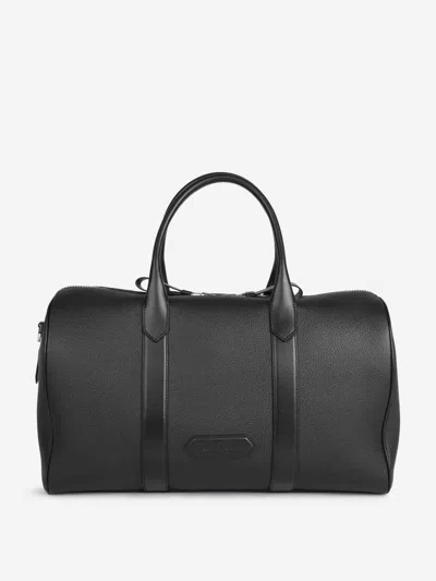 Tom Ford Leather Travel Bag In Black