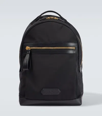 Tom Ford Leather-trimmed Backpack