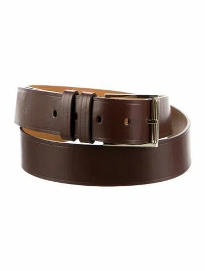 Pre-owned Tom Ford Leather Waist Belt In Brown