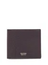 Tom Ford Leather Wallet In Burgundy